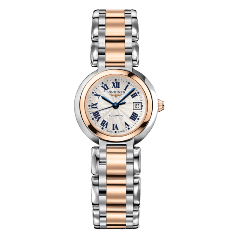 Longines PrimaLuna Automatic 26.5mm Silver Dial Two Tone Steel Strap Watch for Women - L8.111.5.78.6 Buy Now By Longines