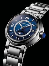 Shop Maurice Lacroix Fiaba Moonphase Blue Dial Silver Steel Strap Watch for Women - FA1084-SS002-420-1 in USA
