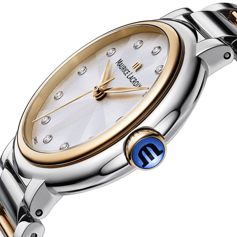Shop Maurice Lacroix Fiaba Mother of Pearl Dial Two Tone Steel Strap Watch for Women - FA1007-PVP13-170-1 in USA