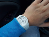 Emporio Armani Ceramica Chronograph White Dial White Strap Watch For Men - AR1453 Buy Now By Emporio Armani