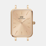 Daniel Wellington Quadro Unitone Rose Gold Dial Rose Gold Mesh Strap Watch For Women - DW00100484