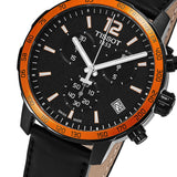 Tissot T Sport Quickster Chronograph Black Dial Black Rubber Strap Watch For Men - T095.417.36.057.01 Buy Now By Tissot