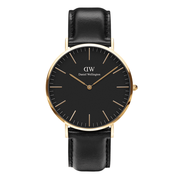 Daniel Wellington Classic Sheffield Black Dial Black Leather Strap Watch For Women - DW00100139 Buy Now By Daniel Wellington