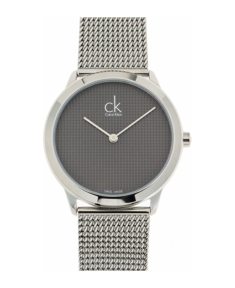 Calvin Klein Minimal Grey Dial Silver Mesh Bracelet Watch for Women - K3M2212X Buy Now By Calvin Klein