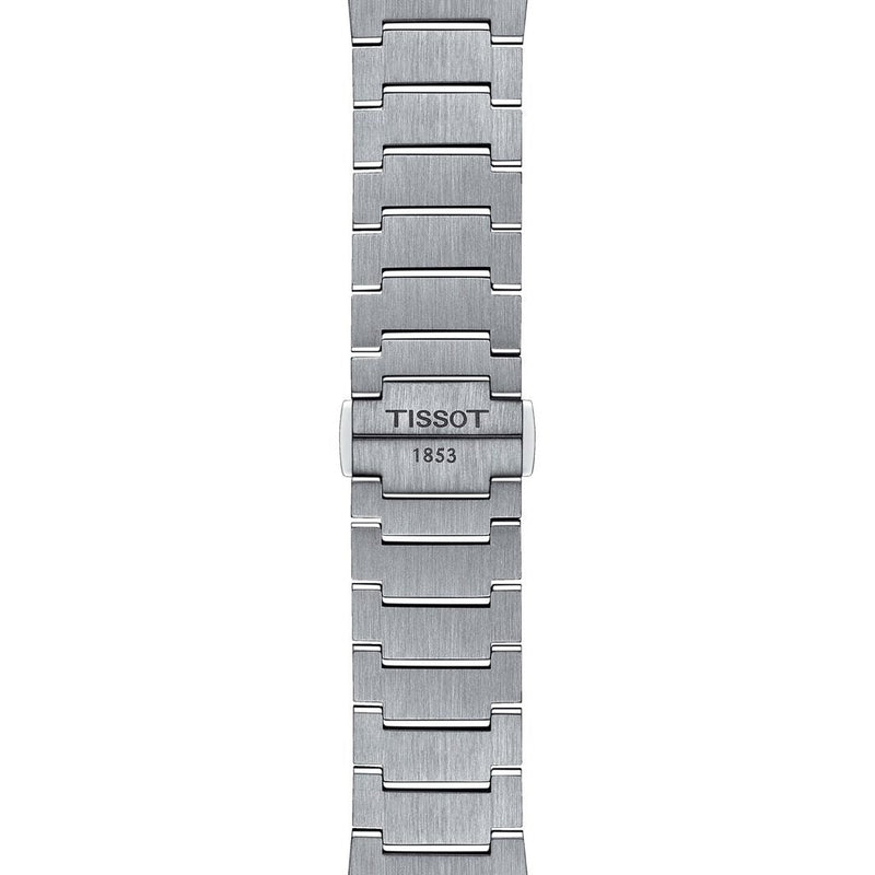 Tissot PRX Powermatic 80 Automatic 18K Gold Blue Dial Silver Steel Strap Watch for Men - T931.407.41.041.00