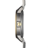 Tissot Automatics III Day Date Black Dial Two Tone Steel Strap Watch For Men - T065.430.22.051.00