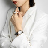 Tissot T Classic Carson Premium White Dial Brown Leather Strap Watch for Women - T122.207.36.033.00 Buy Now By Tissot