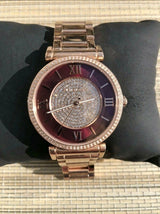 Michael Kors Catlin Quartz Rose Gold Dial Rose Gold Steel Strap Watch For Women - MK3412 Buy Now By Michael Kors