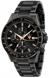 Maserati SFIDA Chronograph Black Dial Black Steel Strap Watch For Men - R8873640011 Buy Now By Maserati