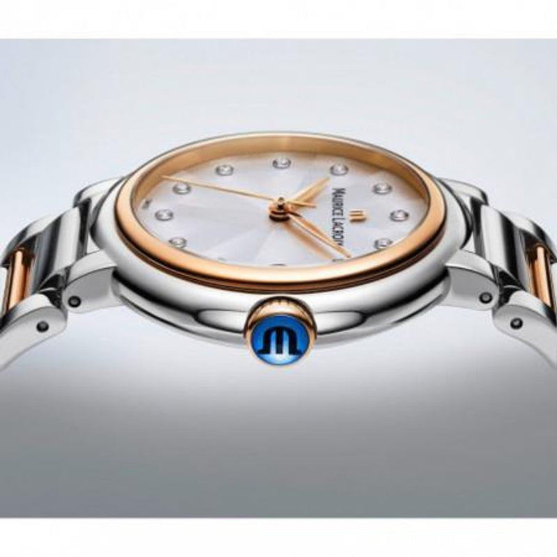 Maurice Lacroix Fiaba Moonphase Mother of Pearl Dial Two Tone Steel Strap Watch for Women - FA1084-PVP13-150-1 Buy Now By Maurice Lacroix
