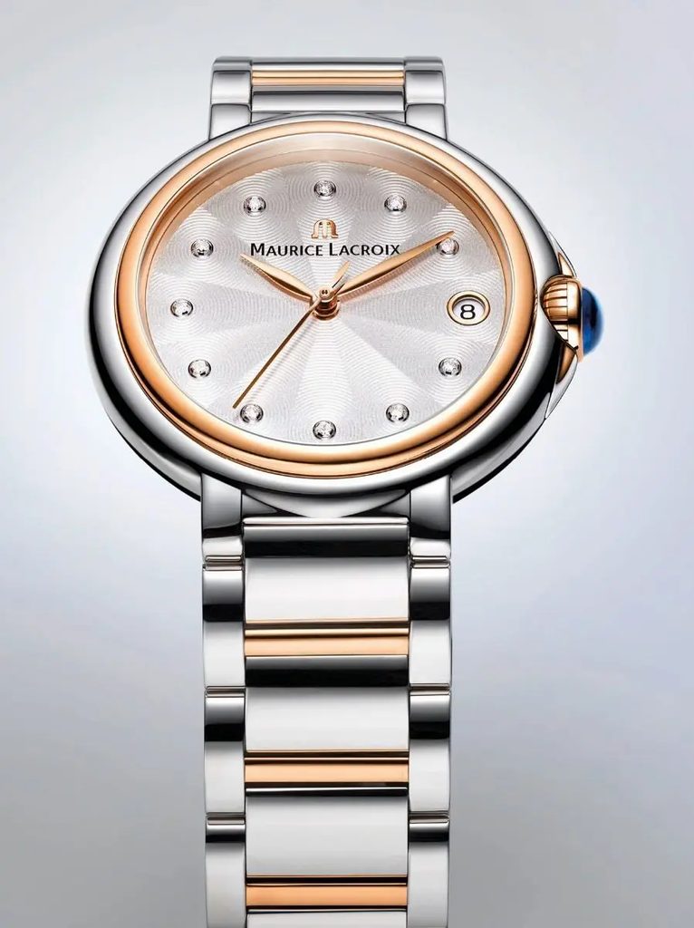 Shop Maurice Lacroix Fiaba Mother of Pearl Dial Two Tone Steel Strap Watch for Women - FA1007-PVP13-170-1 in USA