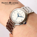 Shop Maurice Lacroix Fiaba Mother of Pearl Dial Two Tone Steel Strap Watch for Women - FA1007-PVP13-170-1 in USA