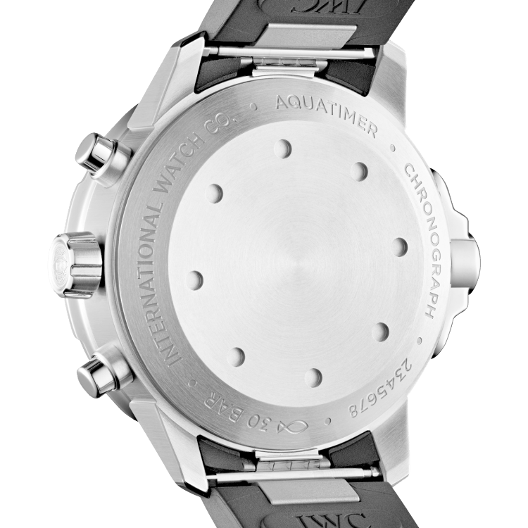 Shop IWC Aquatimer Chronograph Black Dial Black Leather Strap Watch for Men - IW376803 in USA