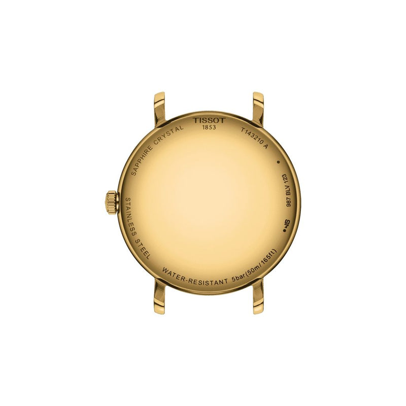 Tissot Everytime Lady Gold Dial Gold Mesh Bracelet Watch for Women - T143.210.33.021.00 Buy Now By Tissot