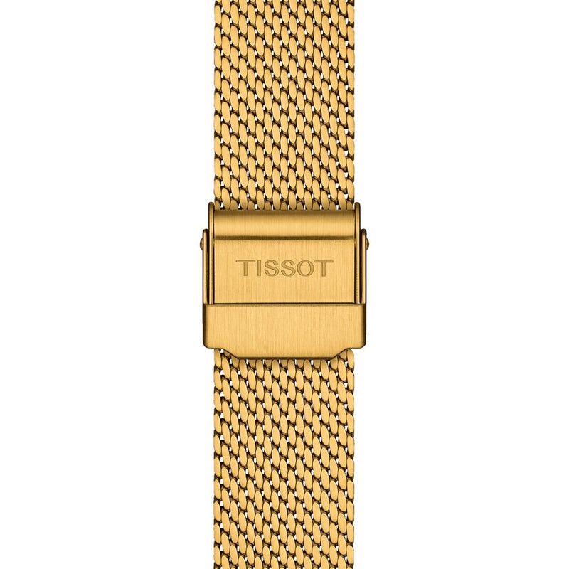 Tissot Everytime Lady Gold Dial Gold Mesh Bracelet Watch for Women - T143.210.33.021.00 Buy Now By Tissot