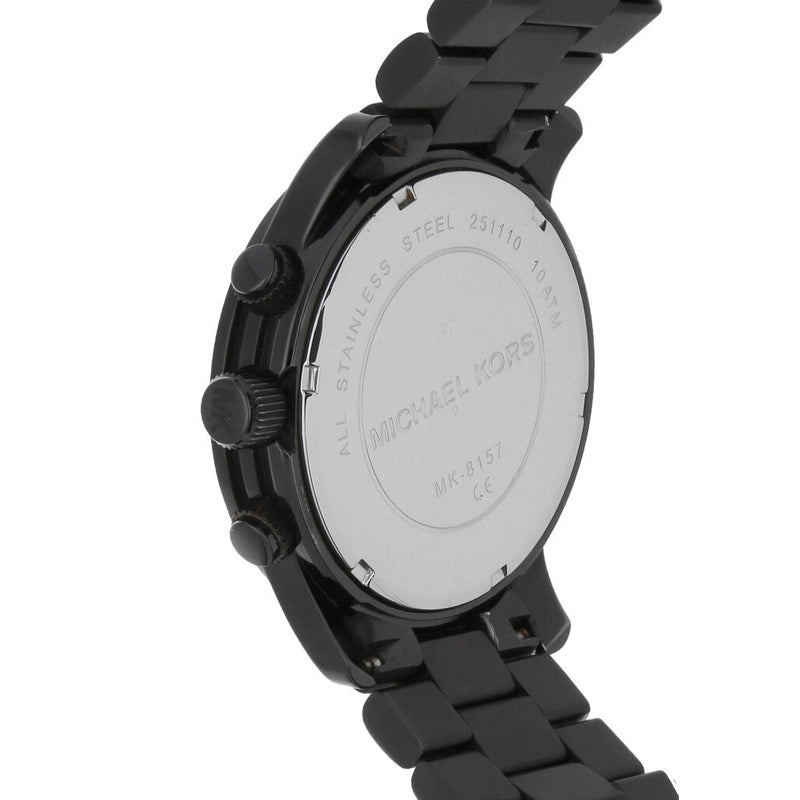 Michael Kors Runway Chronograph Black Dial Black Steel Strap Watch for Men - MK8157 Buy Now By Michael Kors
