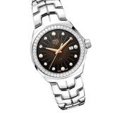 Shop Tag Heuer Link Quartz Diamonds Black Dial Silver Steel Strap Watch for Men - WBC131G.BA0649 in USA