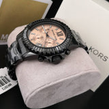 Michael Kors Everest Quartz Rose Gold Dial Black Steel Strap Watch For Women - MK5872 Buy Now By Michael Kors