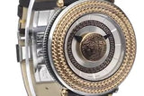 Versace V Metal Icon Quartz Silver Dial Brown Leather Strap Watch For Men - VQL010015 Buy Now By Versace