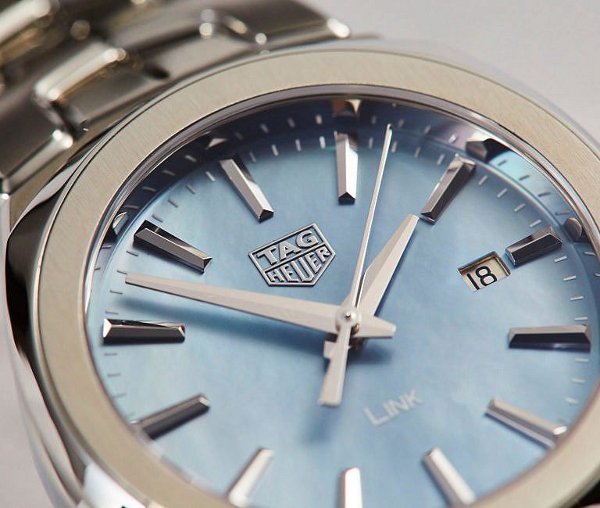 Shop Tag Heuer Link Quartz Mother of Pearl Dial Silver Steel Strap Watch for Women - WBC1311.BA0600 in USA