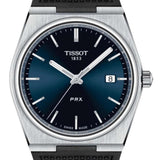 Tissot PRX Blue Dial Black Rubber Strap Watch For Men - T137.410.17.041.00