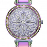 Guess Lily Analog Purple Dial Purple Steel Strap Watch For Women - GW0528L4