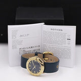 Marc Jacobs Blade Blue Dial Blue Leather Strap Watch for Women - MBM1224 Buy Now By Marc Jacobs