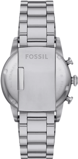Fossil Sport Tourer Chronograph Black Dial Silver Steel Strap Watch for Men - FS6045 Buy Now By Fossil
