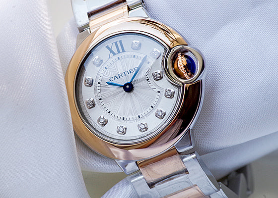 Cartier Ballon Bleu De Cartier Diamonds Silver Dial Two Tone Steel Strap Watch for Women - W3BB0026 Buy Now By Cartier