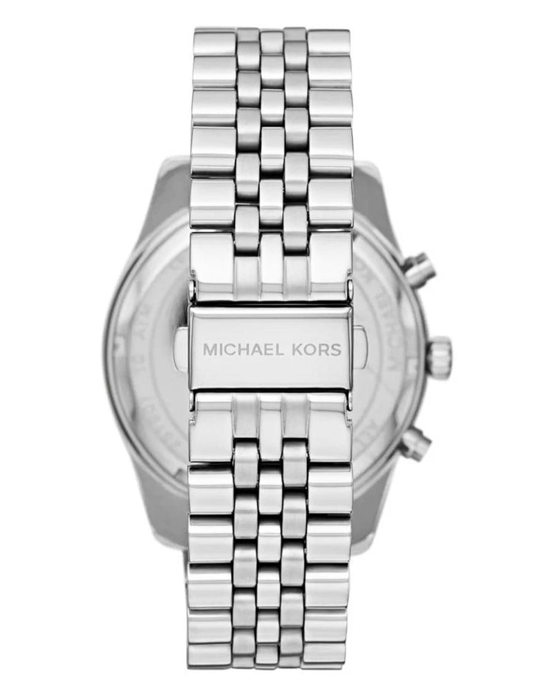 Michael Kors Lexington Chronograph Blue Dial Silver Steel Strap Watch For Men - MK8689 Buy Now By Michael Kors