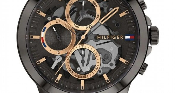Tommy Hilfiger Henry Chronograph Grey Dial Grey Steel Strap Watch For Men - 1710479 Buy Now By Tommy Hilfiger