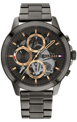 Tommy Hilfiger Henry Chronograph Grey Dial Grey Steel Strap Watch For Men - 1710479 Buy Now By Tommy Hilfiger