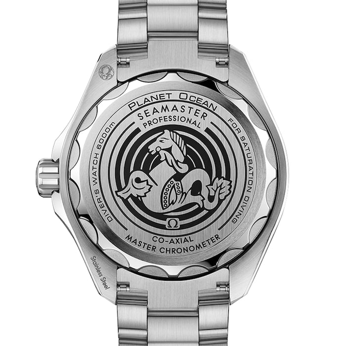 Shop Omega Seamaster Planet Ocean 6000M Co Axial Master Chronometer Blue Dial Silver Steel Strap Watch for Men - 21530462103001 in USA