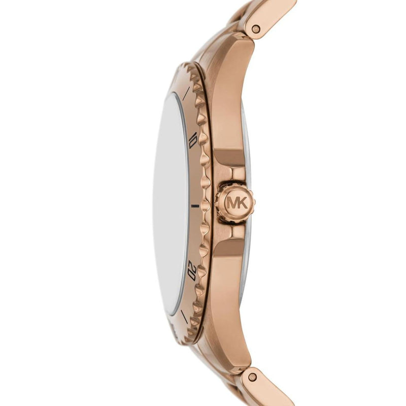 Michael Kors Everest Three Hand Quartz Black Dial Gold Steel Strap Watch For Men - MK9140 Buy Now By Michael Kors