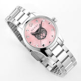 Shop Gucci G Timeless Quartz Mother of Pearl Pink Dial Silver Steel Strap Watch For Women - YA1265013 in USA