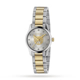 Shop Gucci G Timeless Quartz Diamonds Silver Dial Two Tone Steel Strap Watch For Women - YA1265016 in USA