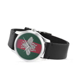 Shop Gucci G Timeless Quartz Green & Red Dial Black Leather Strap Watch For Men - YA1264149 in USA
