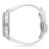 Shop Gucci Dive Quartz White Dial White Rubber Strap Watch For Men - YA136337 in USA