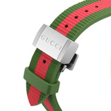 Gucci Dive Automatic Black Dial Two Tone Rubber Strap Watch for Men - YA136349 Buy Now By Gucci