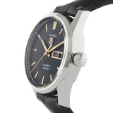 Tag Heuer Carrera Calibre 5 Automatic Black Dial Black Leather Strap Watch for Men - WAR201C.FC6266 Buy Now By Tag Heuer
