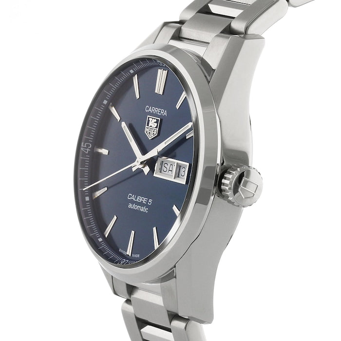 Shop Tag Heuer Carrera Automatic Blue Dial Silver Steel Strap Watch for Men - WAR201E.BA0723 in USA