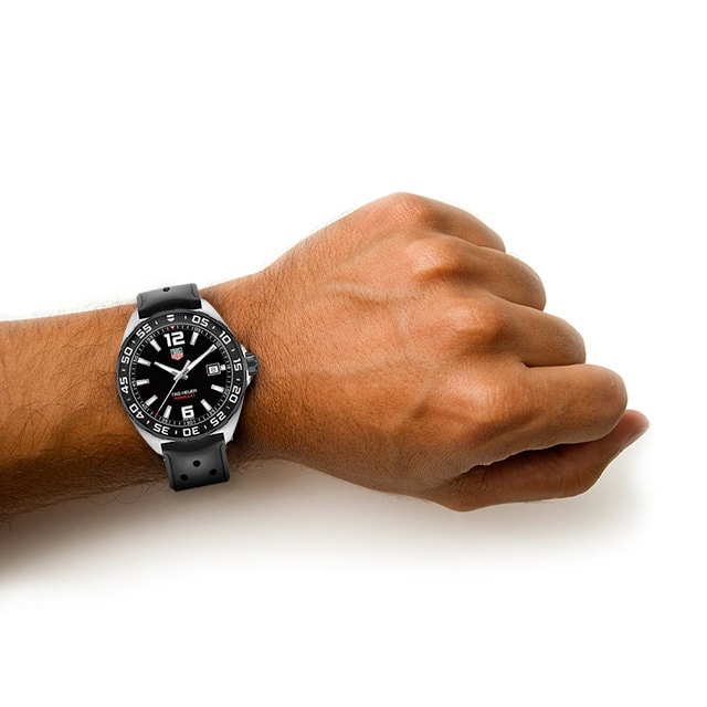 Tag Heuer Formula 1 Quartz Blue Dial Black Rubber Strap Watch for Men - WAZ1118.FT8023 Buy Now By Tag Heuer
