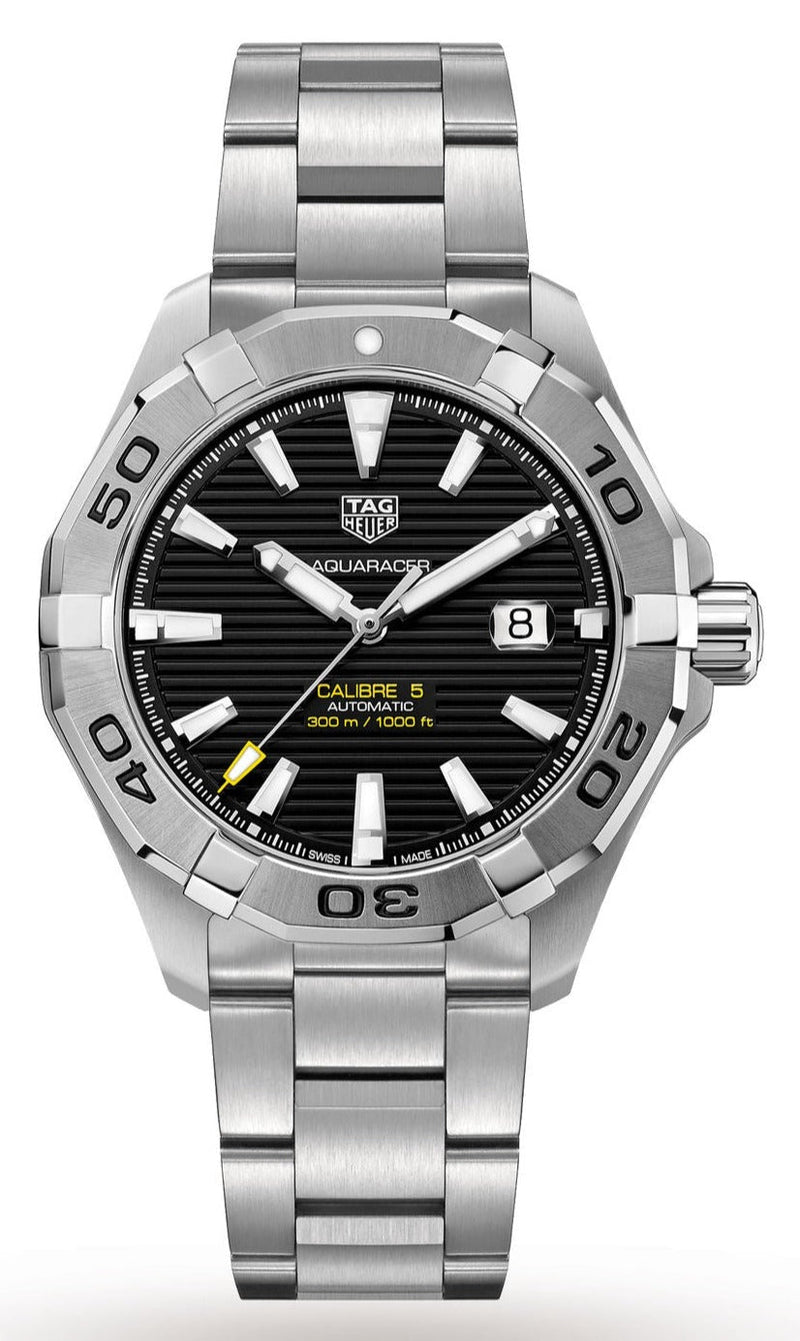 Shop Tag Heuer Aquaracer Black Dial Watch for Men - WAY2010.BA0927 in USA