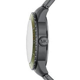Michael Kors Cunningham Multifunction Chronograph Green Dial Grey Steel Strap Watch For Men - MK7158 Buy Now By Michael Kors