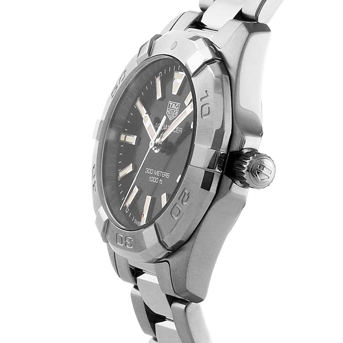 Shop Tag Heuer Aquaracer Black Dial Silver Steel Strap Watch for Women - WBD1310.BA0740 in USA