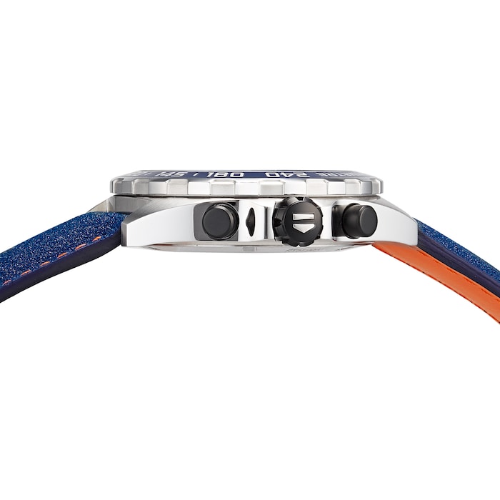 Tag Heuer Formula 1 Gulf Edition Blue Dial Blue Leather Strap Watch for Men - CAZ101N.FC8243 Buy Now By Tag Heuer