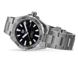 Shop Tag Heuer Aquaracer Automatic Caliber 5 Black Dial Silver Steel Strap Watch for Men - WBD2110.BA0928 in USA