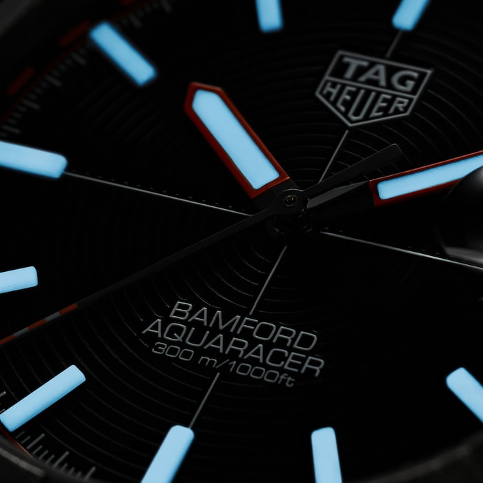 Tag Heuer Aquaracer Bamford Automatic Black Dial Grey Steel Strap Watch for Men - WAY208F.BF0638 Buy Now By Tag Heuer