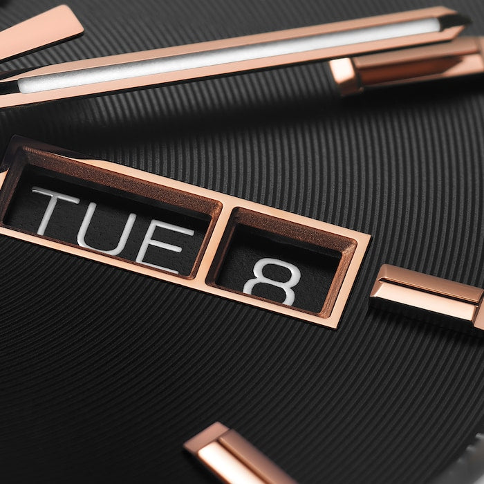 Tag Heuer Carrera Day Date Black Dial Black Leather Strap Watch for Men - WBN2013.FC6503 Buy Now By Tag Heuer