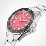 Tag Heuer Aquaracer Professional 300 Automatic Diamonds Pink Dial Silver Steel Strap Watch for Women - WBP231J.BA0618 Buy Now By Tag Heuer